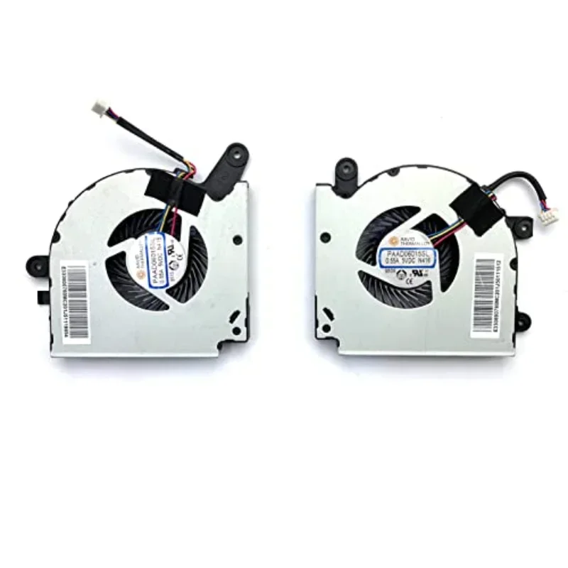 

Новый вентилятор охлаждения ЦП/ГП для замены MSI GF75 Thin 8RC 8RD 9SC 9SD MS-17F3 PAAD06015SL N415 N416