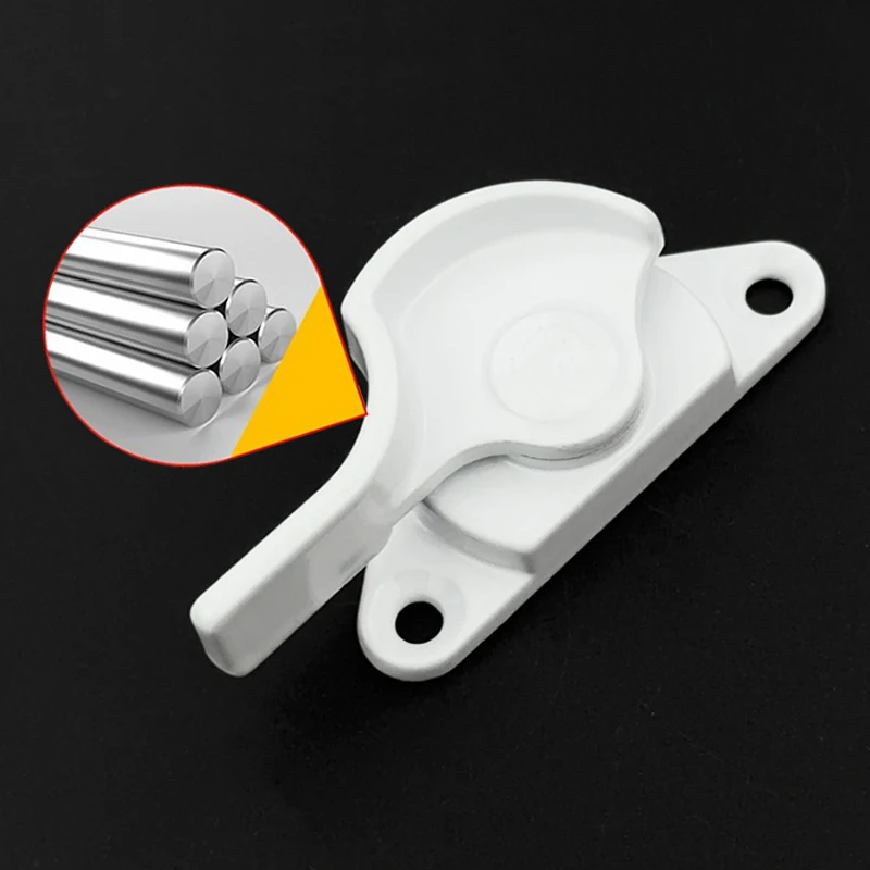Plastic Steel Window Crescent Lock Balcony Floor To Floor Translation Door Lock Hook Aluminum Alloy Door And Window Accessories