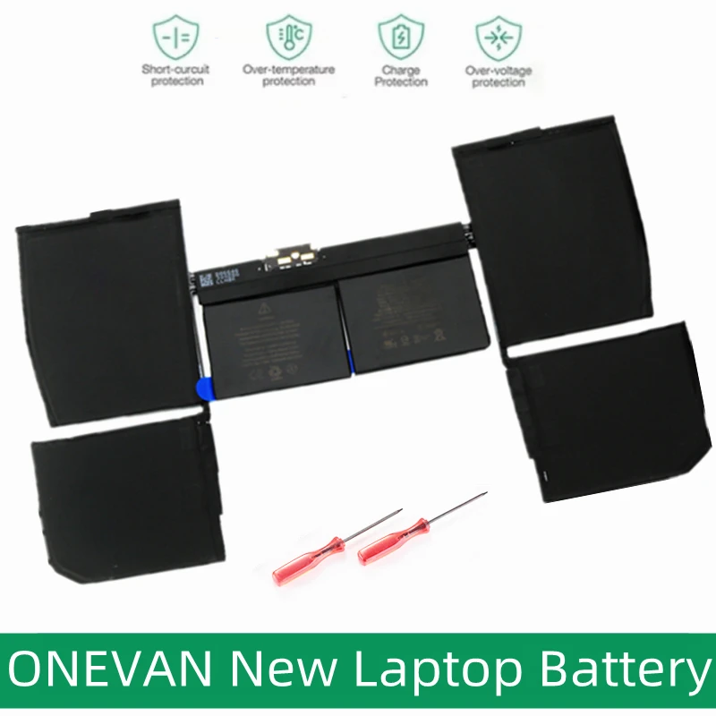 

ONEVAN New 7.55V 39.71Wh A1527 A1705 Laptop Battery For Apple Macbook Pro Retina 12" A1534 2015 2016 Mid 2017 Year MF855LL/A