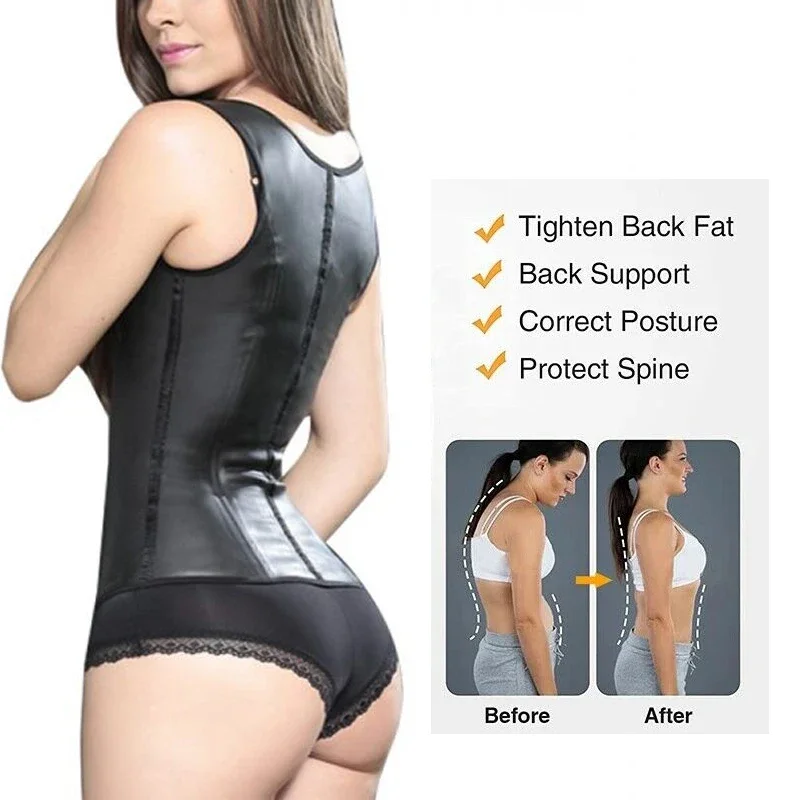 High Compression Waist Trainer Firm Control Body Shapewear Women Latex Sports Vest Slimming Corset Steel Bone Fajas Colombianas body shaper,waist trainer