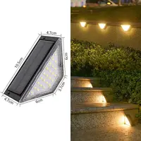LED Solar Step Lights Waterproof Outdoor Stair Lights Solar Deck Lights Outdoor Decor IP67 Solar Decoration Lights for Yard Path 1