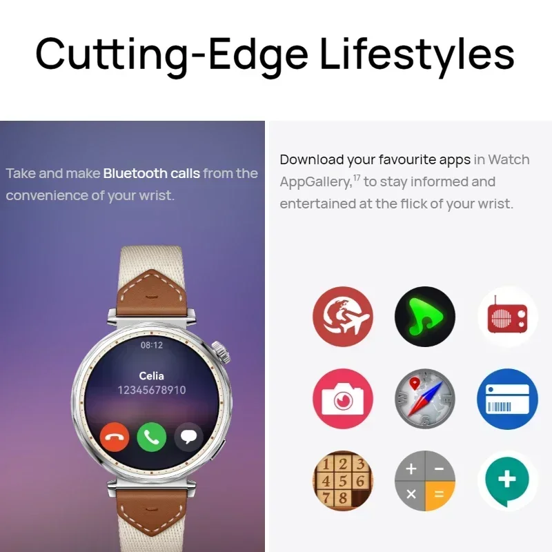 HUAWEI WATCH GT 5 46mm 스마트워치, 최대 14일 배터리 사용, GPS, 블루투스 통화, 건강 및 피트니스 트래커, 안드로이드 및 iOS와 호환 가능