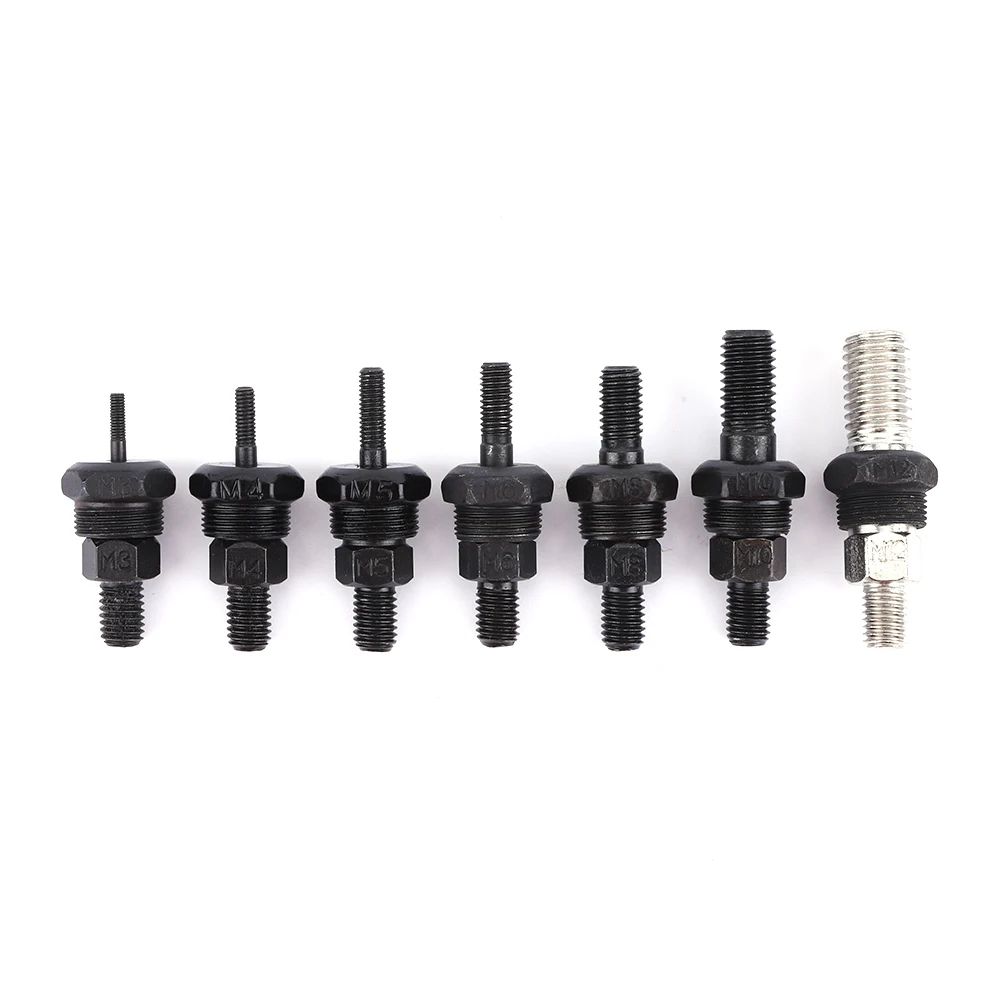 Rivet Nut Tool M3 M4 M5 M6 M8 M10 M12 Hand Riveter Rivnut Tool Kit Hand Threaded Rivet Nut Gun for Sheet Metal & Automotive Work 5