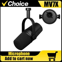 MV7X Professional Dynamic Vocal Microphone with XLR Interface for Podcasting Live Streaming Recording Dubbing Game Streaming