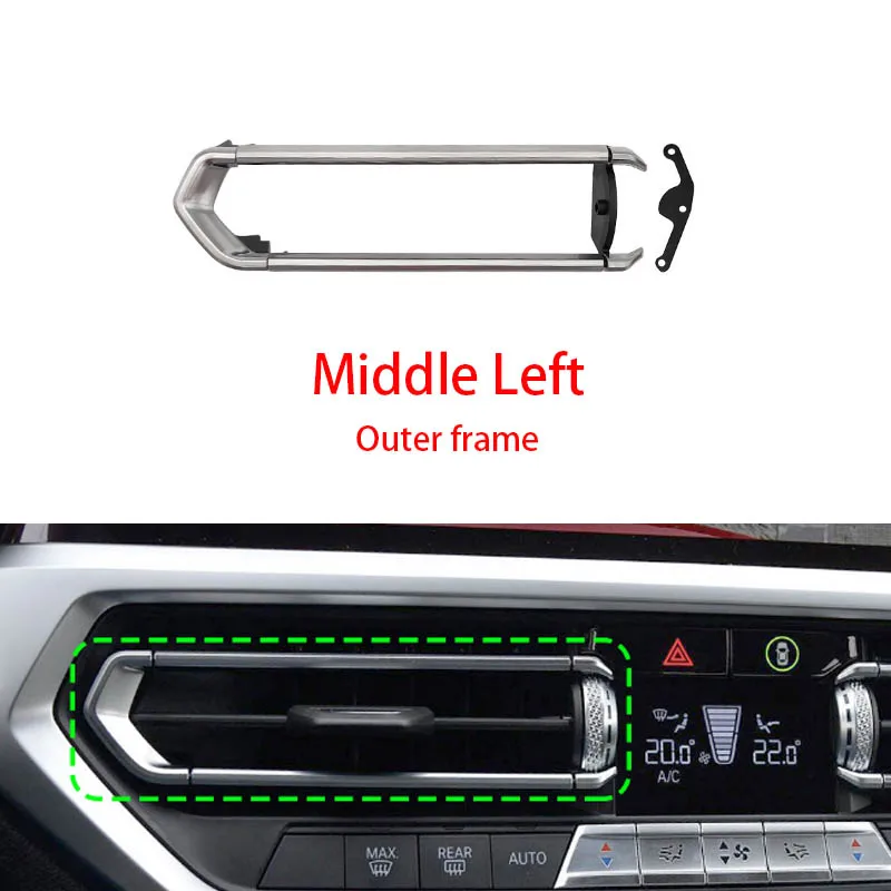 Car Front Middle AC Vent Grill Slider Clip Repair Kit