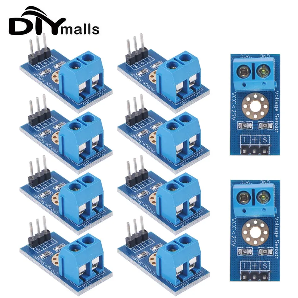 

10pcs Voltage Sensor Module DC 0-25V Standard Voltage Detection Induction Board TestElectronic Bricks for Arduino Robot DIY Kit