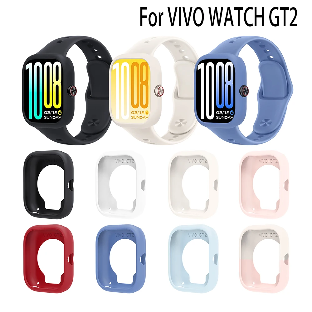 Clear TPU Shockproof Protective Watch Case for Smartwatch - Replacement Cover Shell