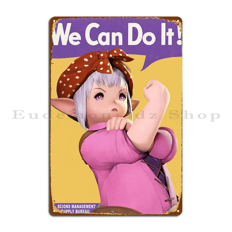 Tataru Can Do It Metal Sign Club Cave Wall Cave Personalizzato Classic Tin Sign Poster
