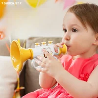 Baby Early Learning Whistle Musical Instrument Trumpet Toy Speech Enhancement Cartoon Hanging Rope for Kids Musical Play Gift 1
