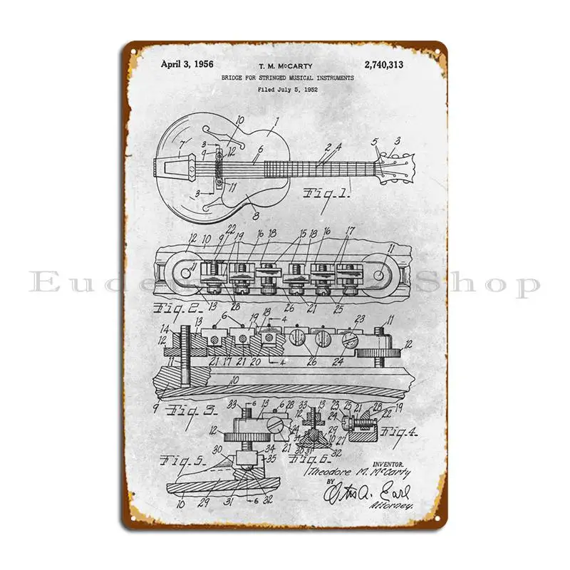 No088 Bridge For Musical Metal Sign Pub Design Targa Da Parete Garage Crea Poster In Latta