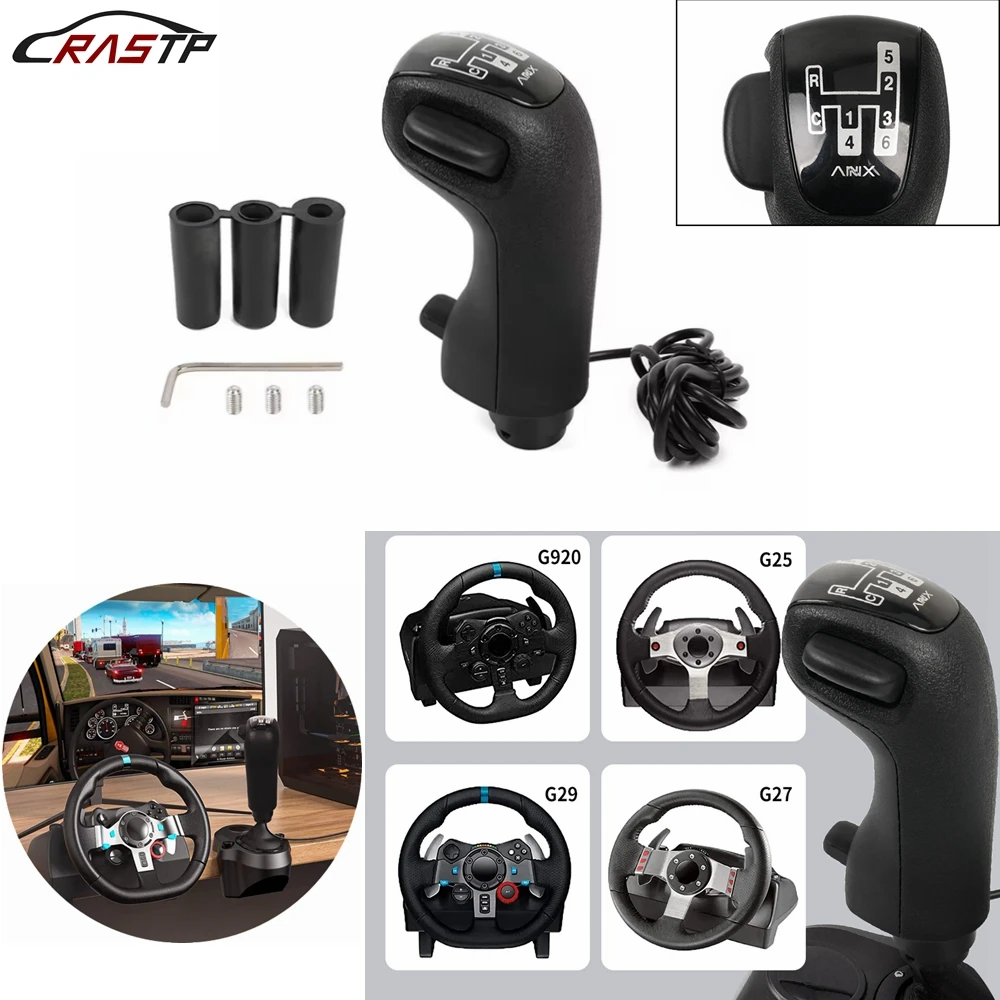 Pc Usb High Low Gear Simulator Shifter Knob Für Logitech G923 G29 G27 G25  Th8A Usb Schaltknauf Für ATS Ets2 PC Spiel Hb043