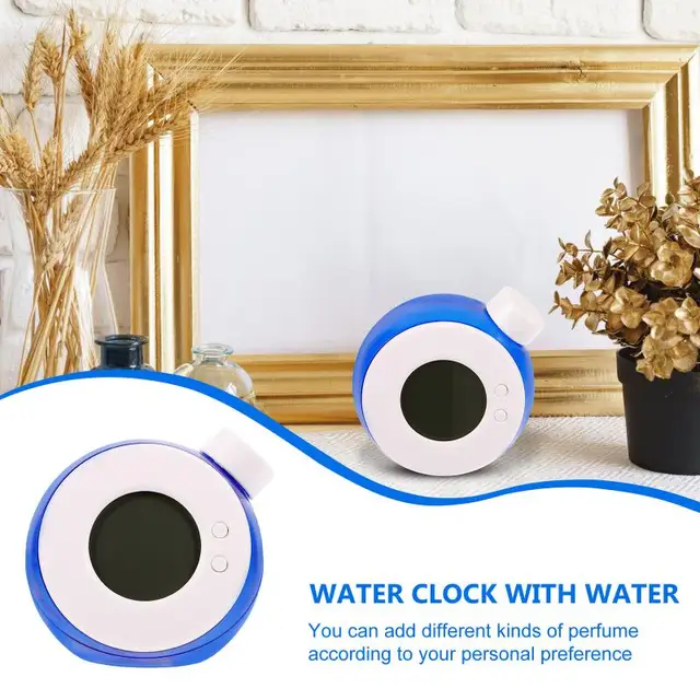 Orologio Da Tavolo A LED Ad Acqua - Funziona Senza Batteria, Design In Barattolo, Display Digitale - Foto 3