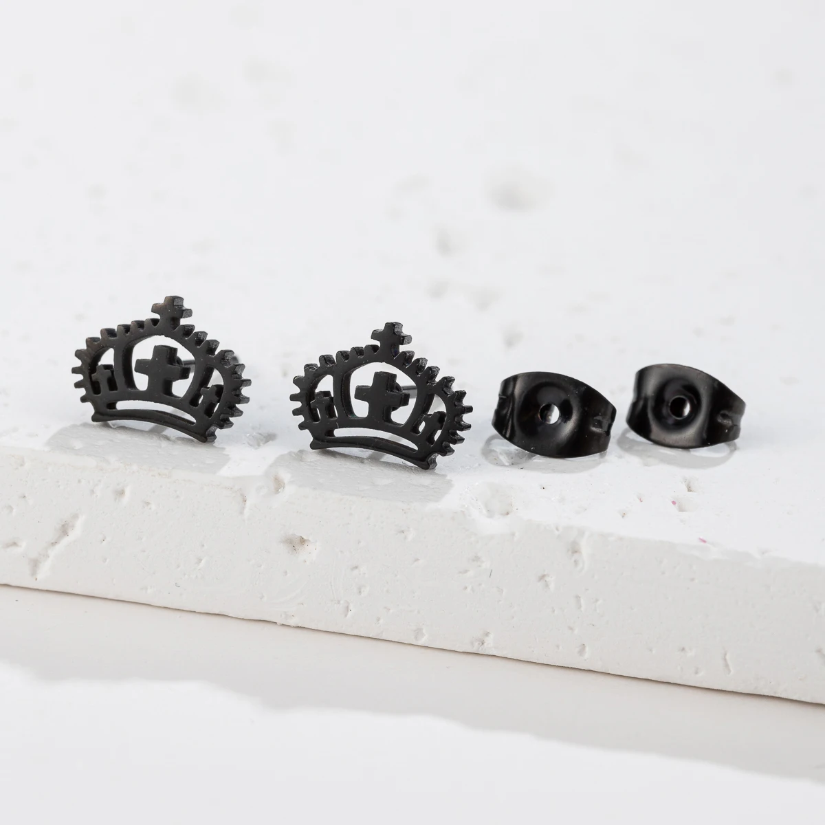 Tragus Piercing Edelstahl Kompass Stern Ohr stecker für Mädchen Prinzessin Königin Krone Charms Ohrring DIY Schmuck Geschenk – Detail 7