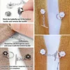 5sets Metal OT Button Up Clothes With No Sewing, Mother Button Up, Coat, Sweater, Cardigan, Women's Decorative Brooch Button 4