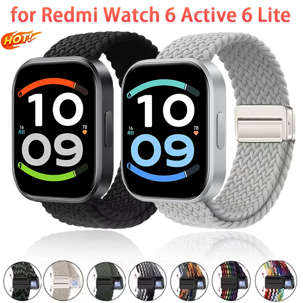 Magnetic Braided Nylon Loop Band - Adjustable Sport Replacement Strap and Bracelet
