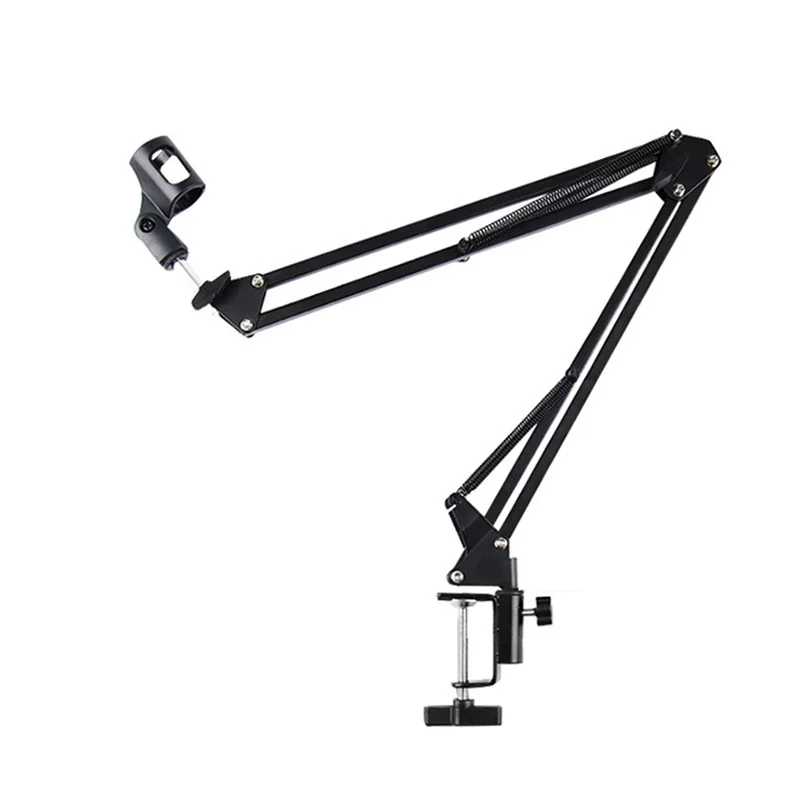 Professional Flexible Scissor Arm Microphone Stand Adjustable Desktop Boom Holder for Podcast/Streaming/Youtube