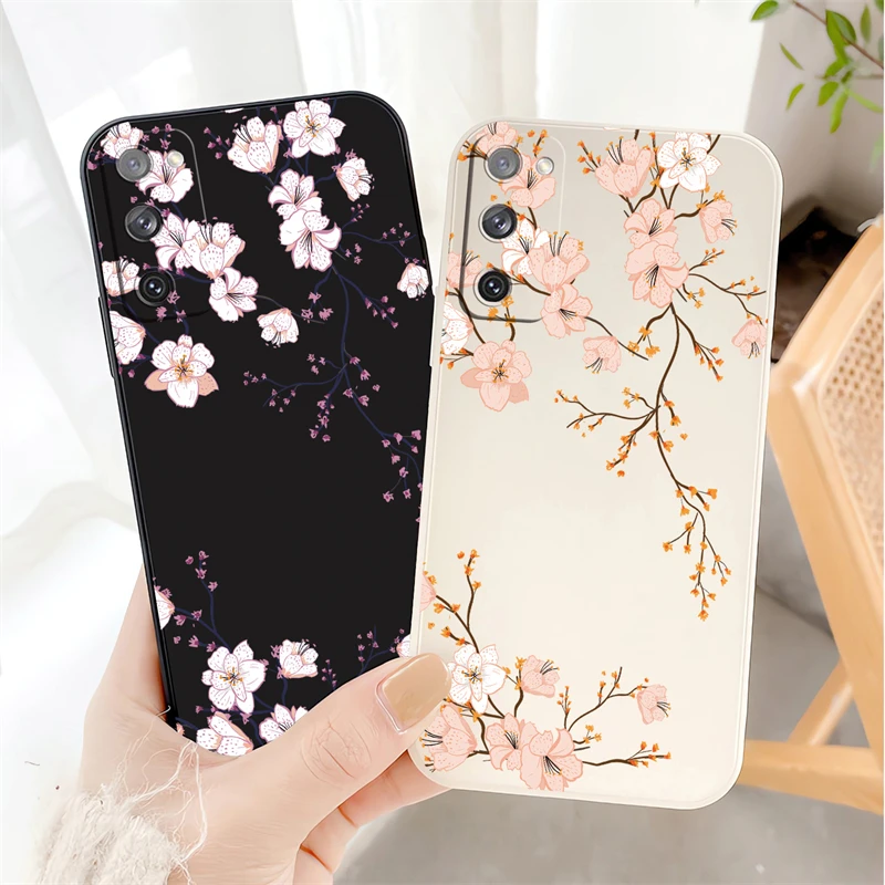 Floral Shockproof Soft Silicone Phone Case - Ultra Protection Cover