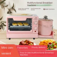 220V 4-in-1 Breakfast Maker with Toasting, Grilling, and Waffle Plates for Quick and Easy Breakfasts 1