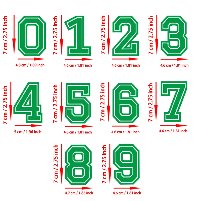 Set of 10 Mini Numerical Figures (0-9)