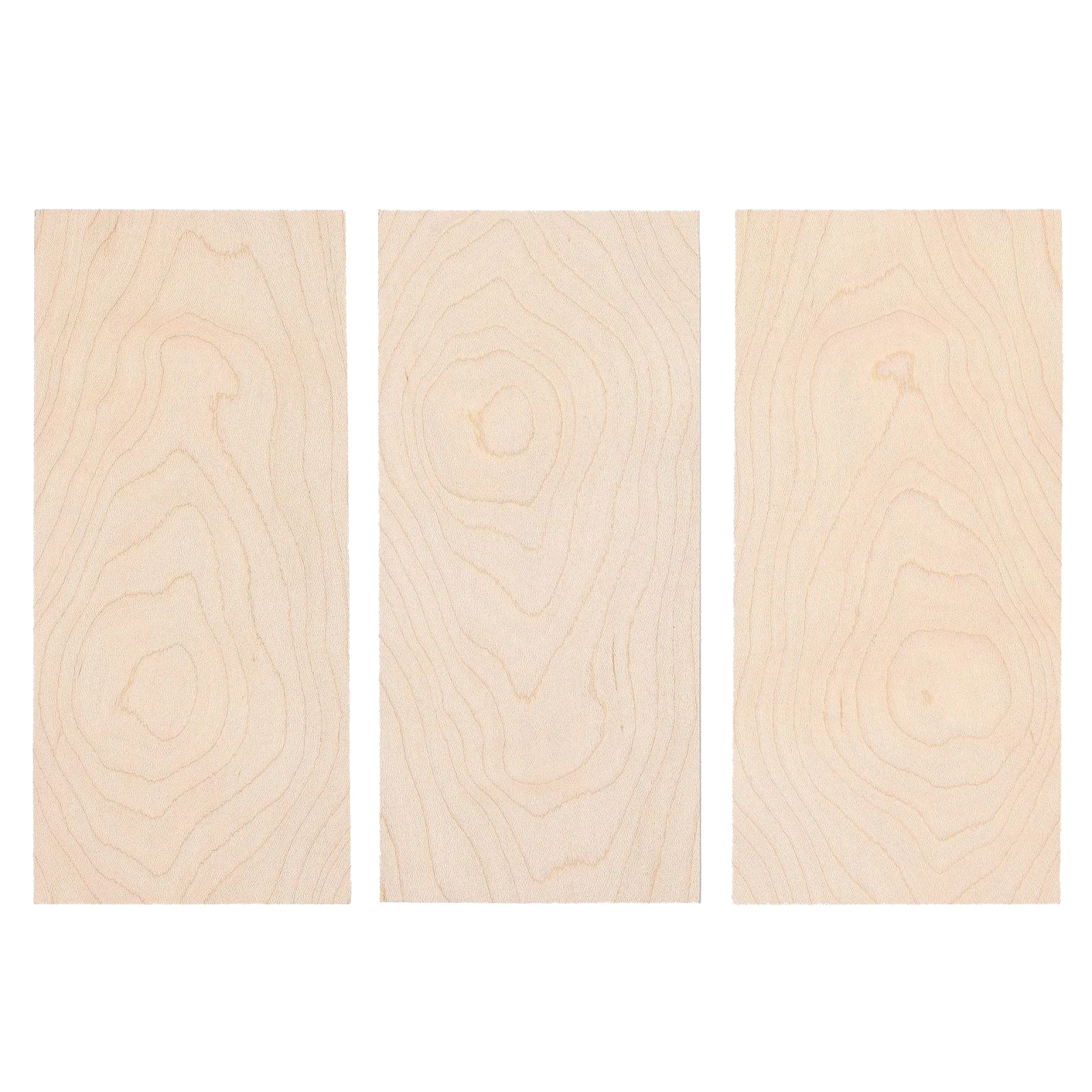 3 Pack Guitar Veneer Maple Wood Guitar Head Veneer Shell Sheet Headplate Replacement Guitar Accessories For Luthier