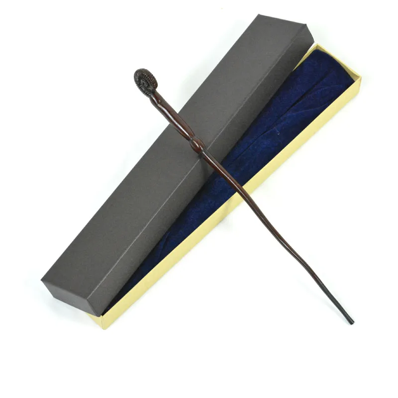 상자가 있는 어린이를 위한 금속 코어 마법의 지팡이 코스프레