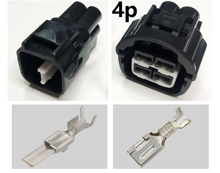 Description Picture 6 of itemDj7021y-4.8 car harness waterproof connector 2/3/4 pin electronic fan control motor male and female plug wire length 15cm