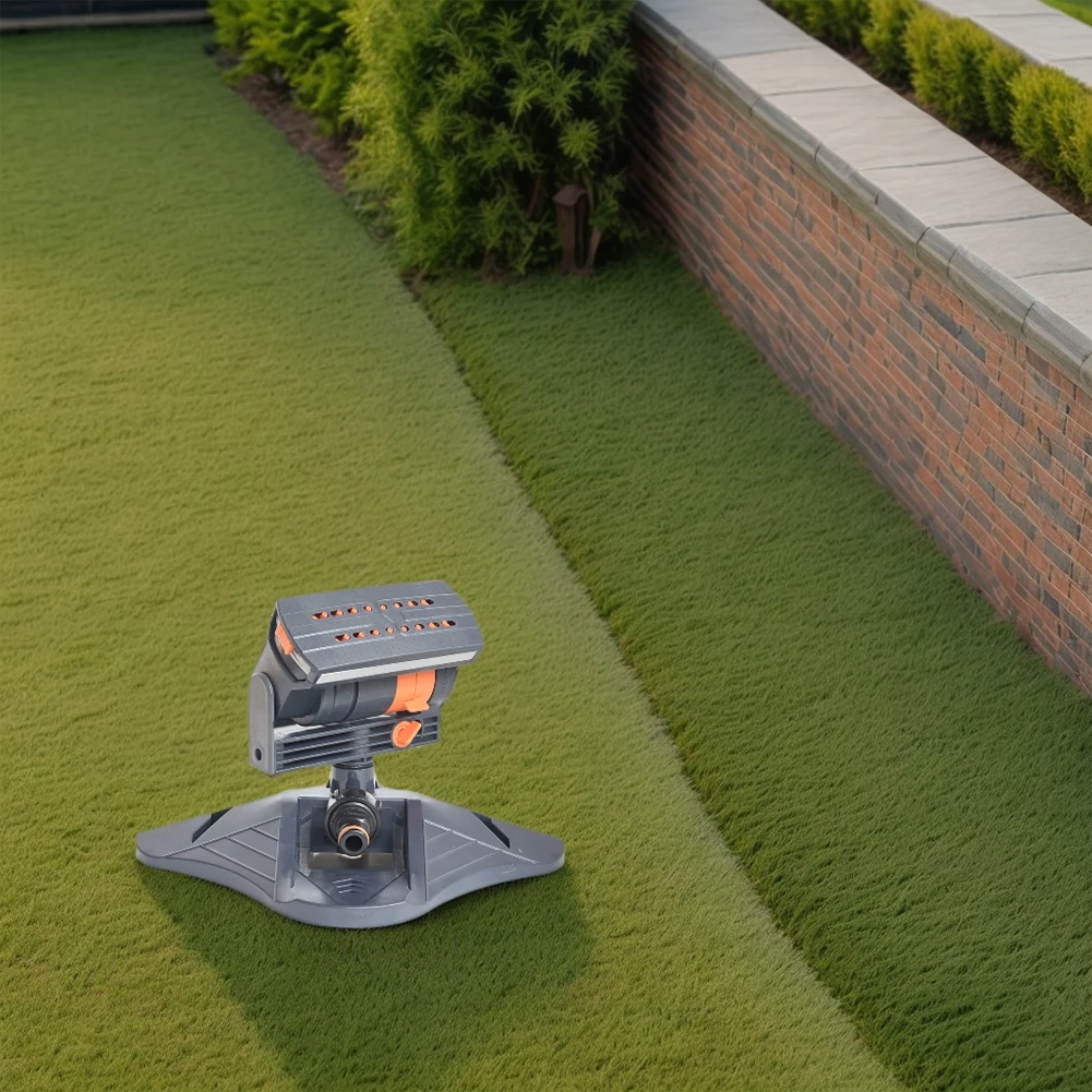 Large Coverage Lawn Sprinkler Adjustable Irrigation Watering System 16 Holes Rotating Lawn Sprinkler for Outdoor Yard Garden