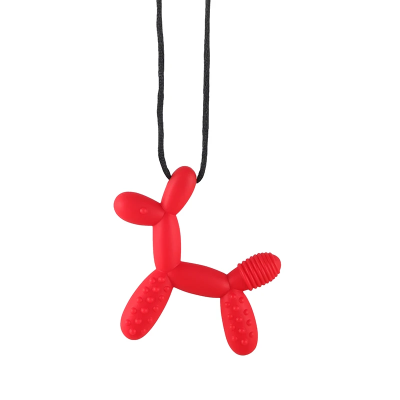 Baby Teethers Doggy Shape Teething Pendant Food Grade Puppy Dog Sensory Toy for Toddler Kids Chew teething toys silicone teething toys baby teething toys silicone teether