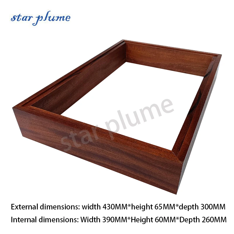 (430*65*300mm) Sapele Wood Frame Aluminum Amplifier Case Solid Wood Chassis Vacuum Tube Amplifier Chassis Shell DIY Box