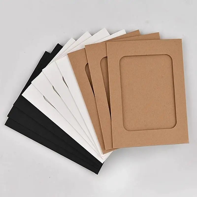 창의적인 DIY 종이 사진 프레임, 사진 골판지 액자, 집 벽 침실 장식 액자, 팩당 10 개, 5 인치, 6 인치, 7 인치