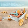 Pull Car Toy Toys for Toddlers Sliding Trolley Summer Sand Beach Castle Building Children Plastic Seaside Construction 3