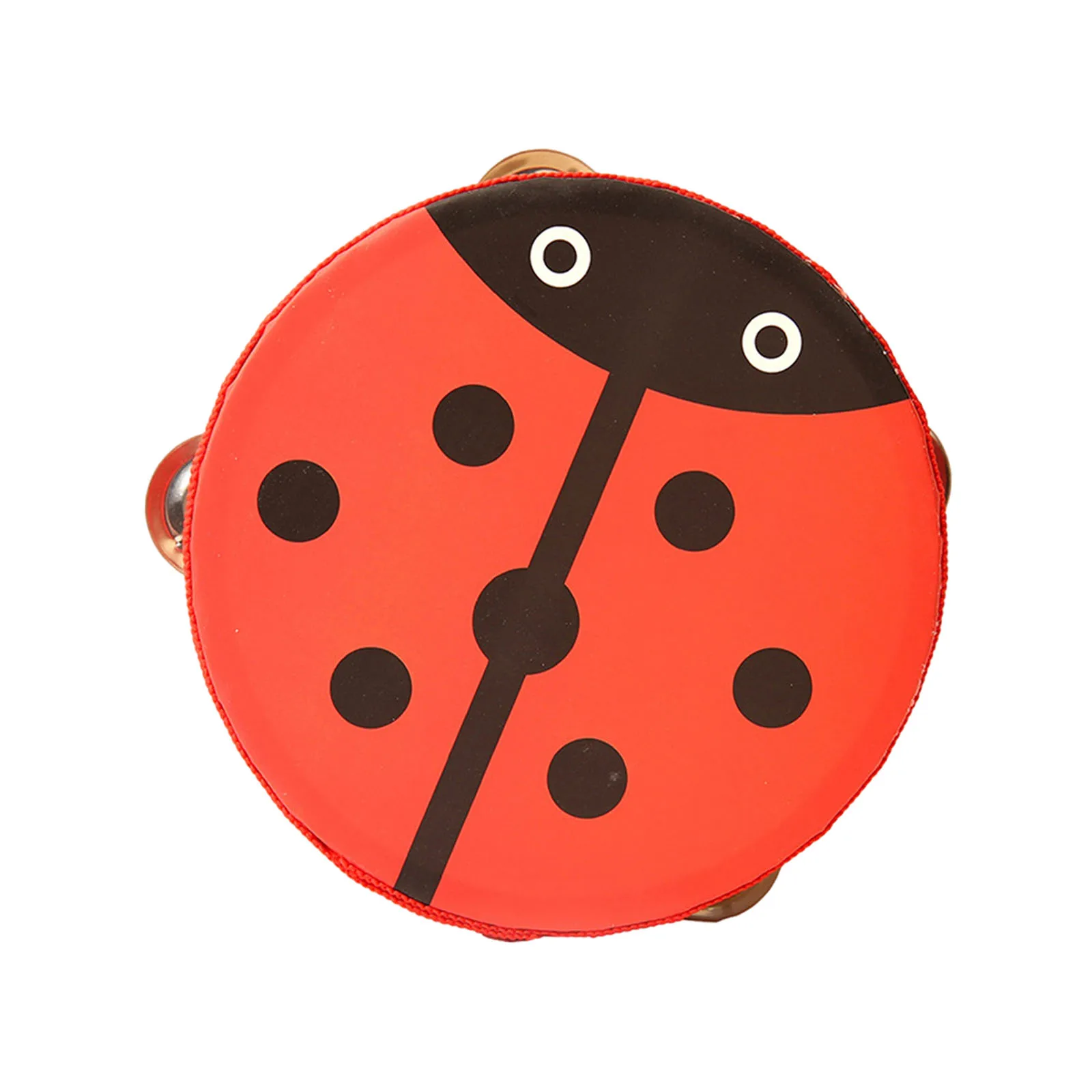 Wooden Tambourine Cute Cartoon Handheld Drum Bell Kid Educational Toys for Dancing Game Percussion Musical Instrument