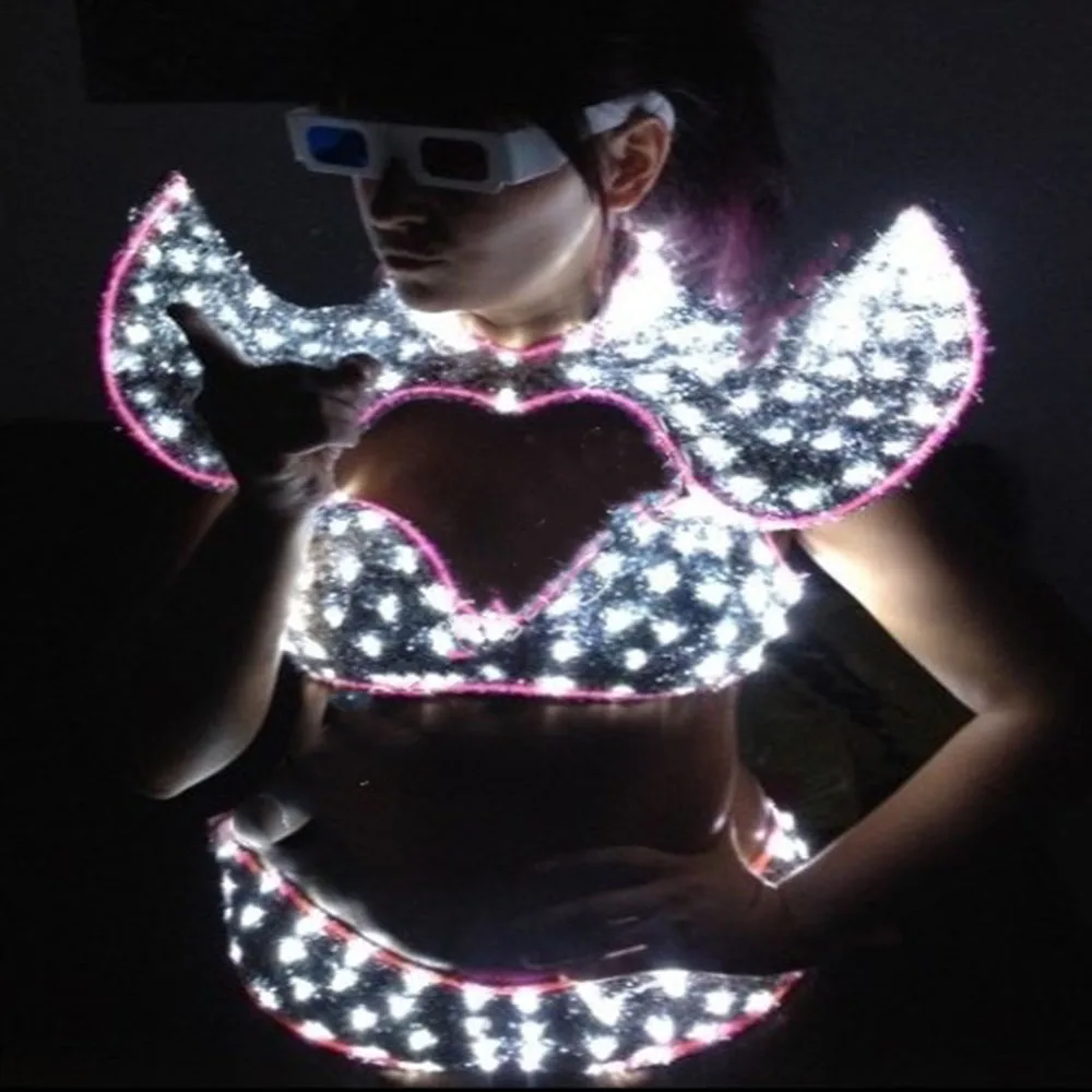 

Sexy Gogo Light Cloth Sexy Womens LED Bikini for dance performance wear