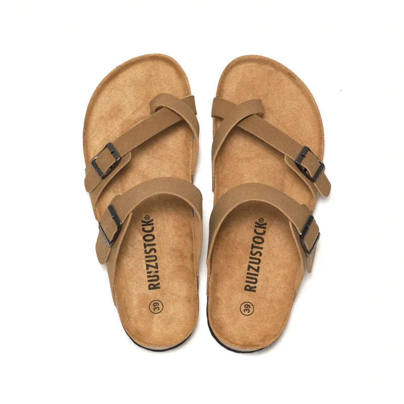 RuiZu 2026 Neue Damen-Korkpantoffeln Trendige Herren-Sandalen Paar-Sandalen Wasserdichte Outdoor-Schuhe
