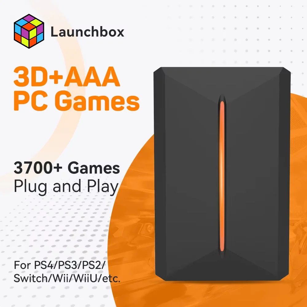 Launchbox 500G Emulation Hard Drive With 3700 3D/PC Games External Game ...