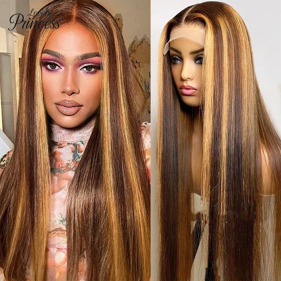 4/27 Highlight Straight Lace Frontal Wig | 200% Density
