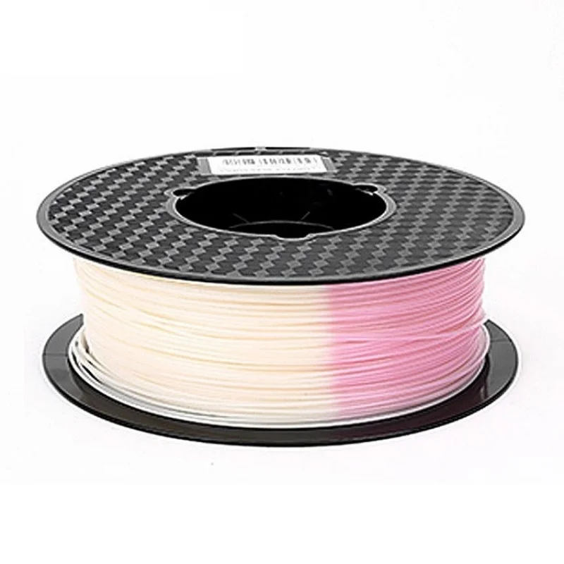 1.75mm UV 포토크로믹 PLA 3D 프린터 필라멘트, 1KG 햇빛에 민감한 색상 변화 감광성 소재