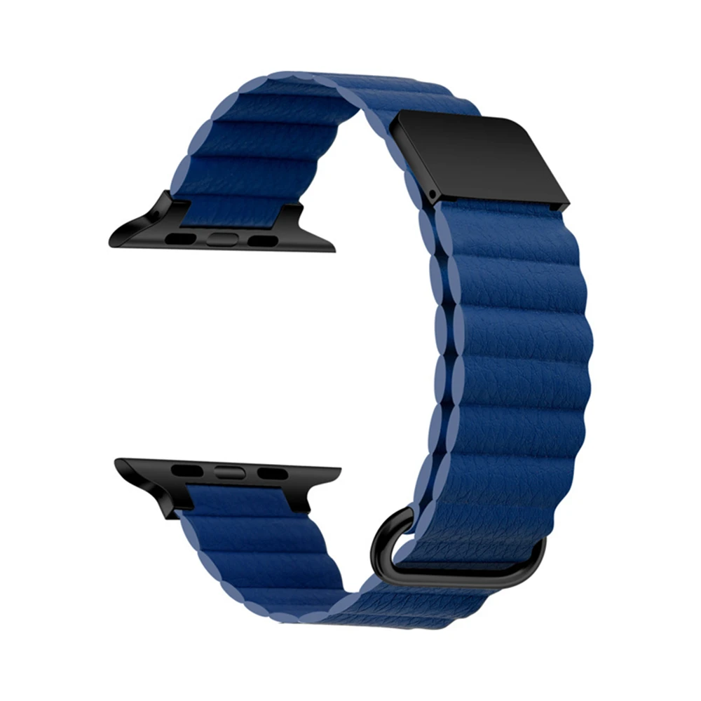 Elegant Leather Magnetic Strap for Smartwatch - Women's Fashion Bracelet