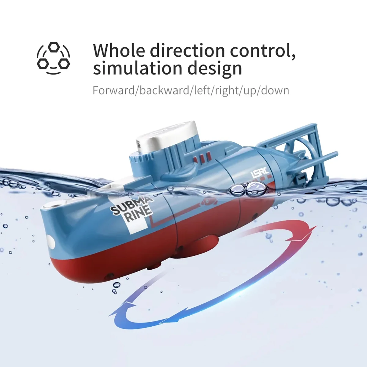 Mini RC Submarine Model Electric Remote Control Boat High Speed Waterproof Simulation Floating Gifts Toys for boys ﻿ 4