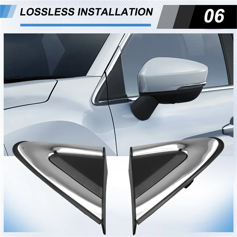 Car Side Mirror Corner Triangle Garnish Panel Window Triangle Plate 7407A521 For Mitsubishi Eclipse Cross -