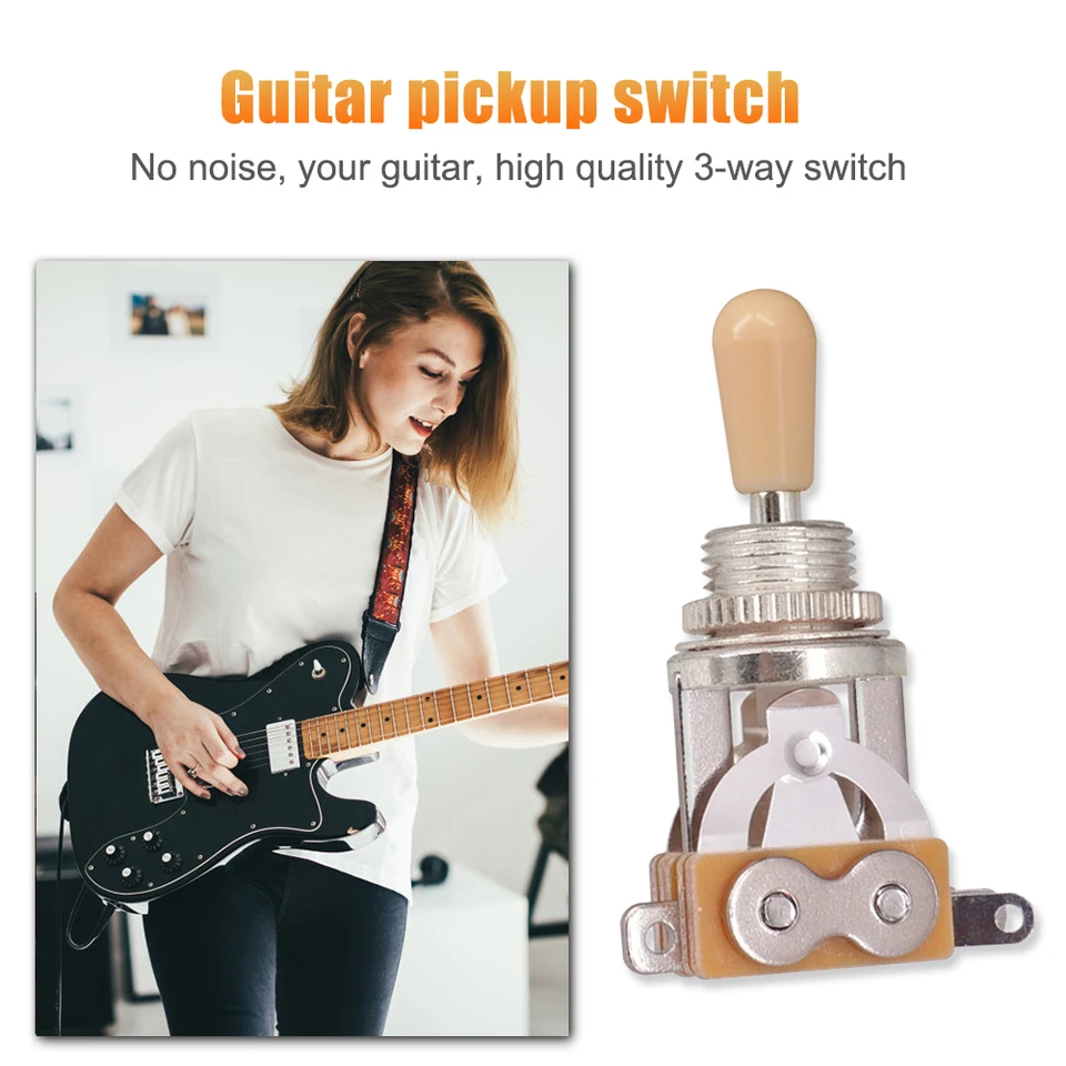 3 Boutons De Commutation Pour Guitare électrique - Métal - 3 Positions - Or, Argent, Noir, Cuivré