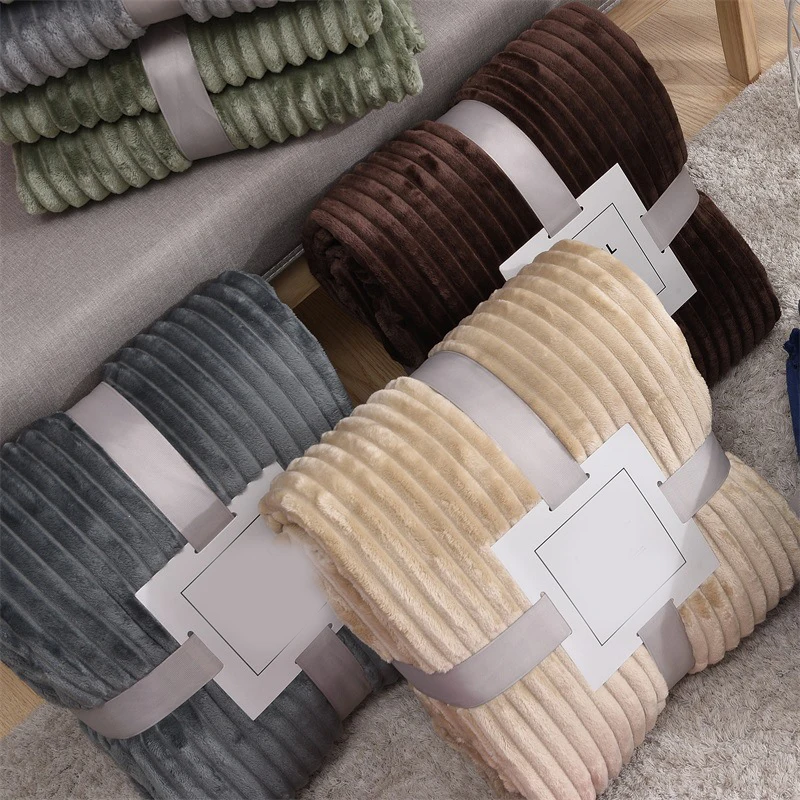 100x150cm Milk Velvet Blanket Bed Sheet Blanket Single Dormitory Student Coral Velvet Air Conditioning Soft Sofa Nap Blanket