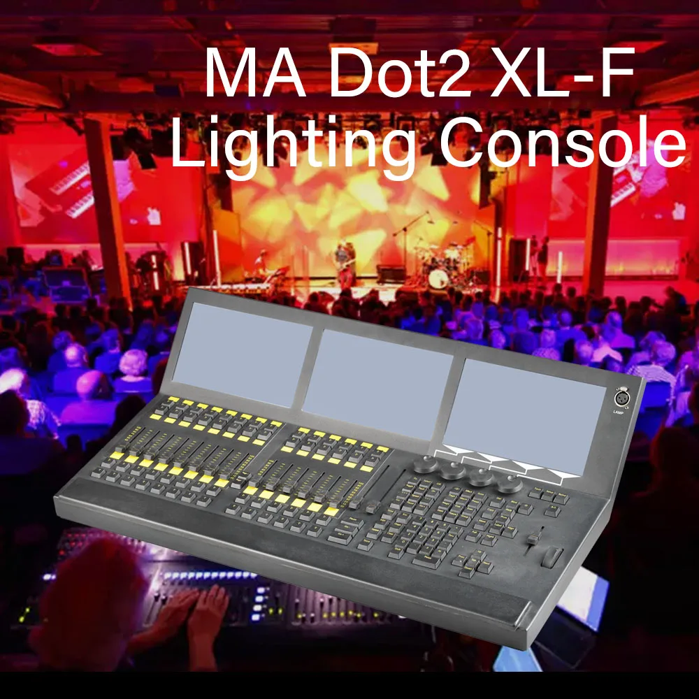 Dot2 Xl-F Compact Ma Lighting Console Dmx Linux System Multi-Language Dj Bar Party Disco Stage Performance Lighting Controller