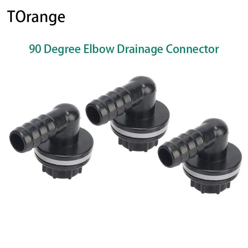 

3/8" Thread to 14mm 90 Degree Elbow Drainage Connector Aquarium Fish Tank Drain Coupling Adapters Irrigation Water Pipe Joints