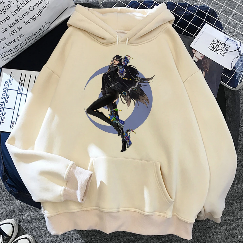 Bayonetta Felpe Con Cappuccio Donna Stile Coreano Anime Maglione Hoddies Donne Felpe Stile Coreano