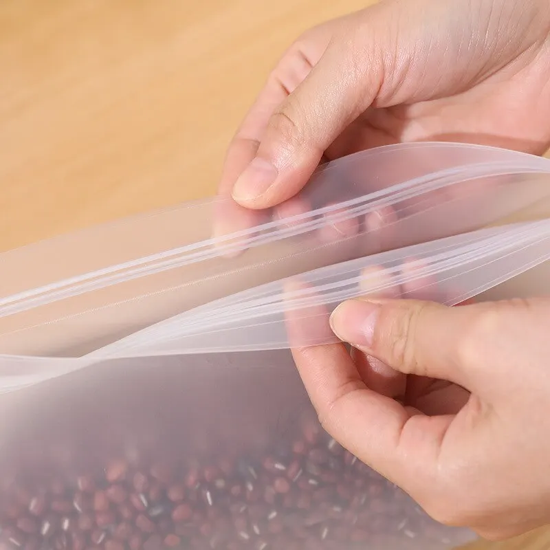 Fresh Keeping Bags Food Storage Bags Plastic Food Storage Bags Plastic Zip Lock Bags Plastic Packaging Bags Reusable Silicone Food Storage Bag Refrigerator Freezer Bag Leakproof Zip Lock Bags Kitchen Organizer