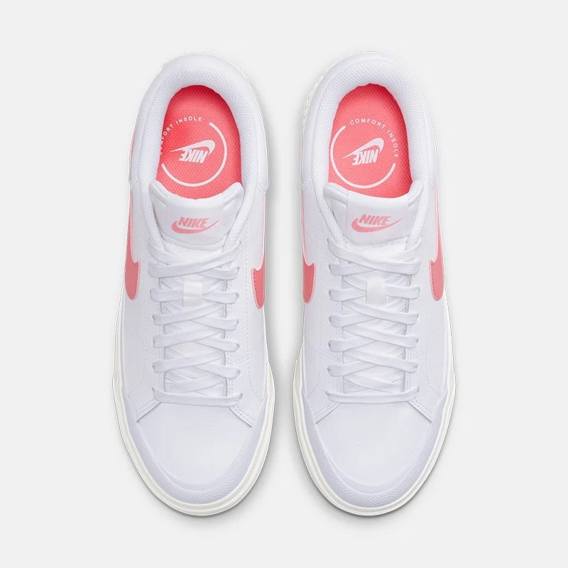 NIKE COURT LEGACY LIFT Women's sports shoes Casual shoes thick sole increase fashion retro board