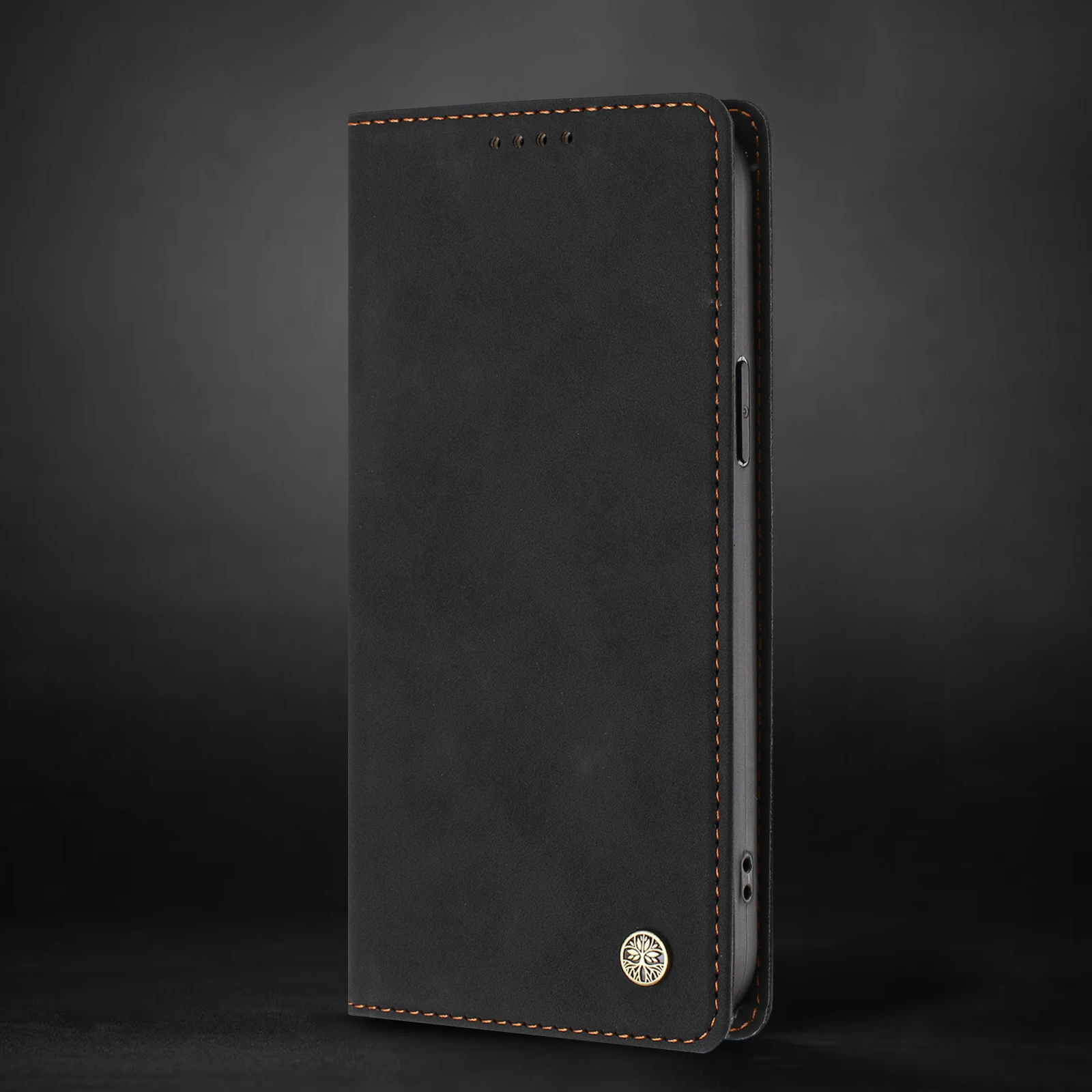 Luxury RFID Blocking Leather Wallet Phone Case with Card Holder and Protective Cover
