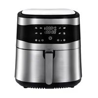 New 6L Digital Customizable Stainless steel 8 Presets 1800W Electric Hot Power Air Fryer Oven 1
