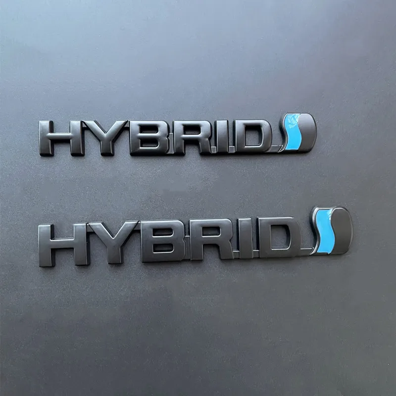 Premium 3D Metal Hybrid Car Emblem Badge Sticker Decal